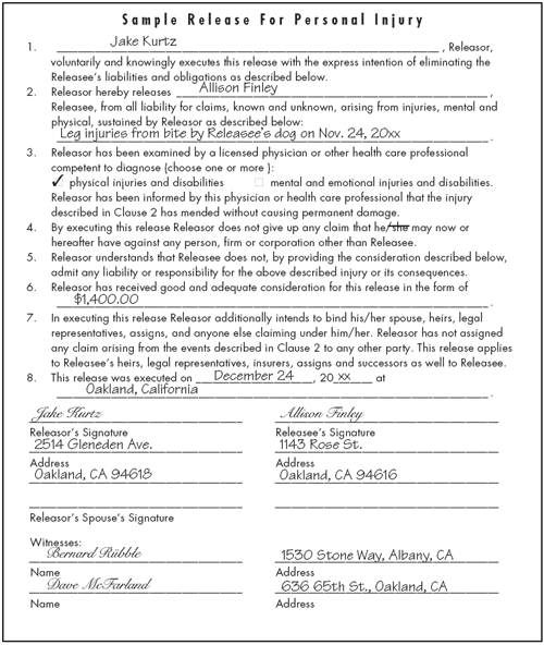 Work Release Form